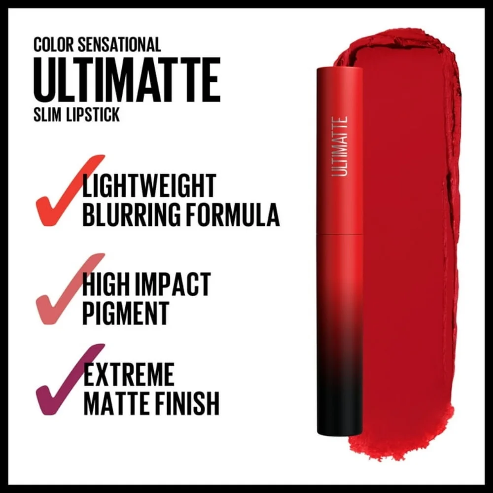 🦋 NWT Maybelline Color Sensational Lipstick in More Ruby